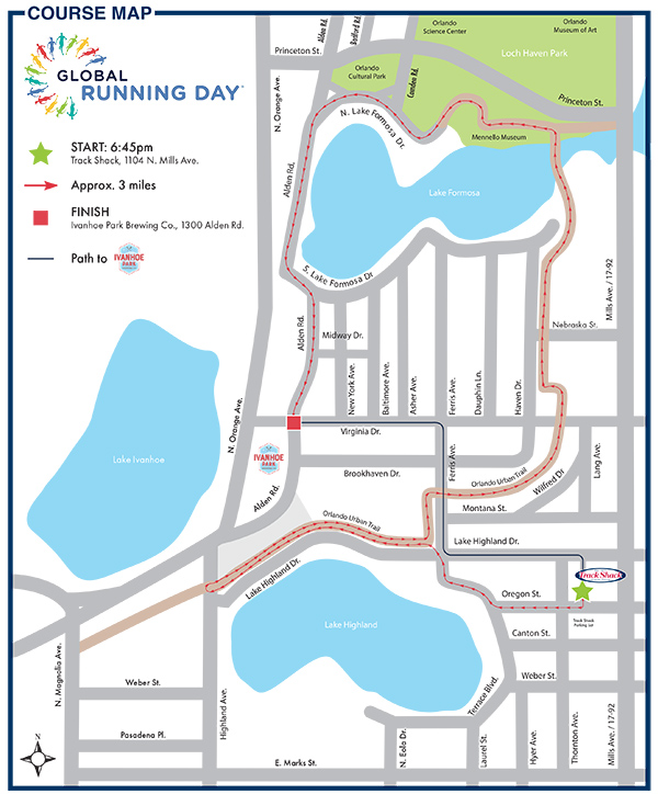 Global Running Day Map
