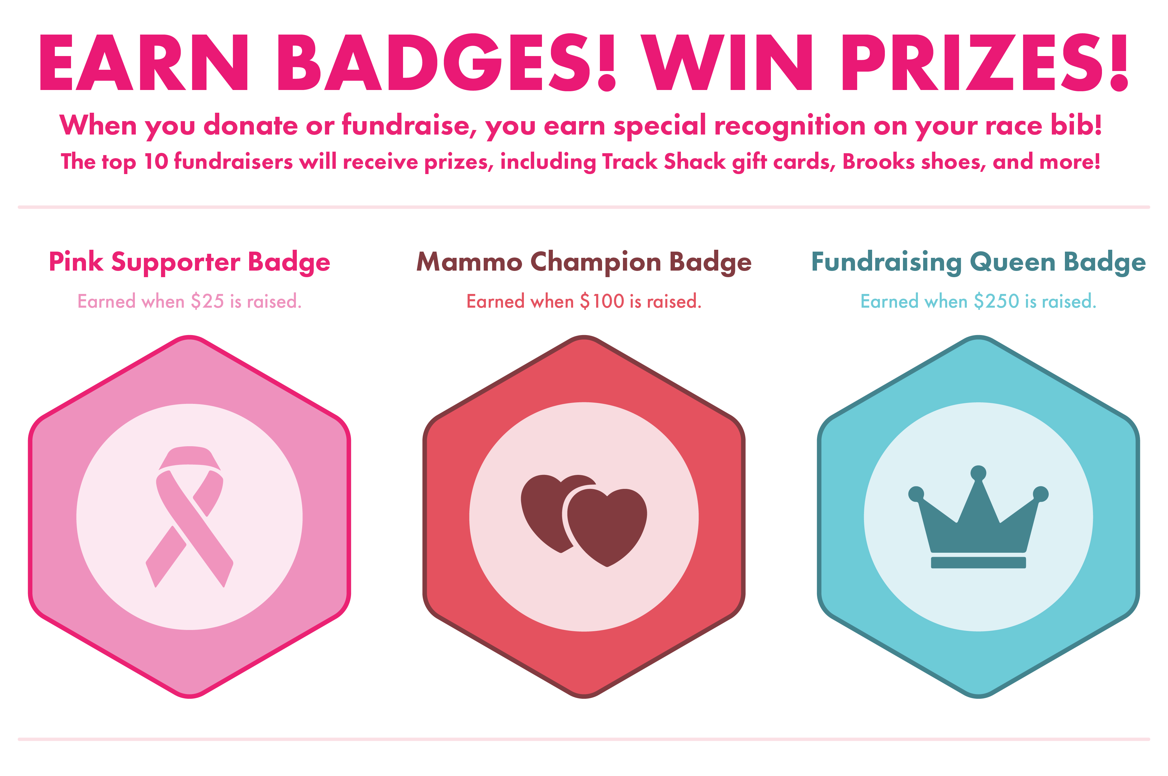 Fundraising Badges and Prizes