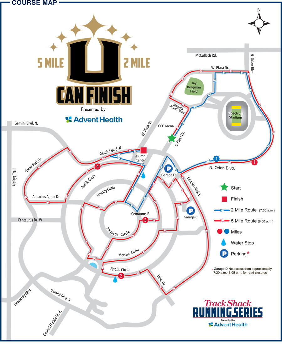 UCF course map